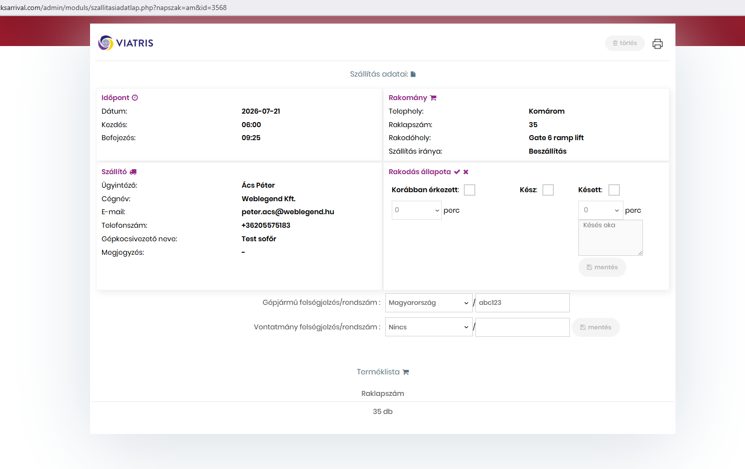 Quicklog QuickLog időkapu rendszer használati útmutató adminisztrátorok részére