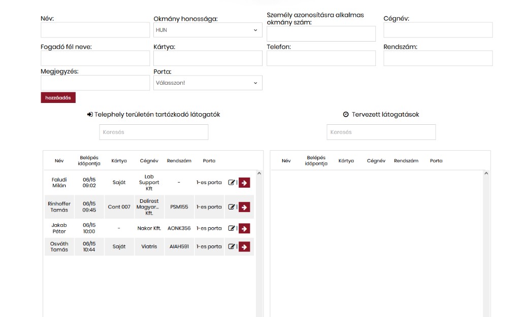 Quicklog QuickLog időkapu rendszer használati útmutató adminisztrátorok részére